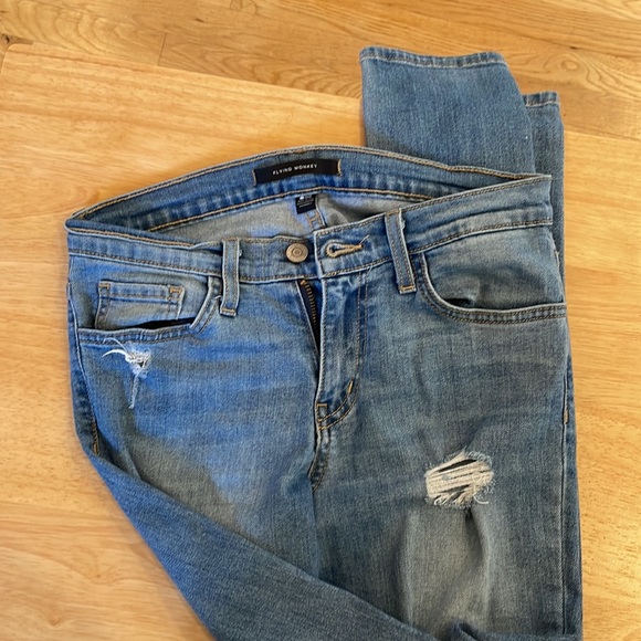 Flying Monkey Distressed Skinny Jeans - Picture 2 of 5